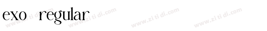 exo2 regular字体转换